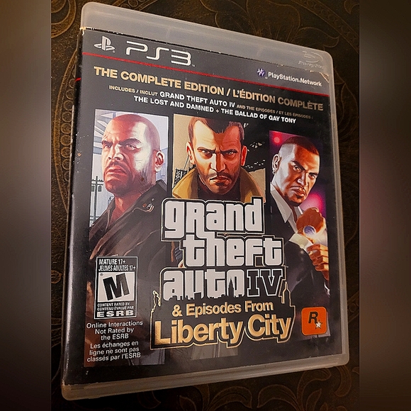 PS3 GRAND THEFT AUTO 4 + LOST AND DAMNED +BALLAD OF GAY TONY. COMPLETE EDITION - Picture 1 of 1